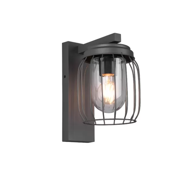 Tuela Modern Wall Lamp Anthracite IP44