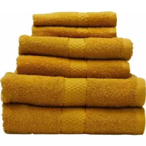 Thread and Loom 6pc Mustard Towel Set - Premier Housewares