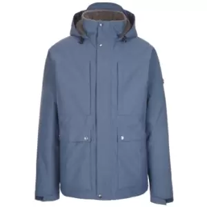 Trespass Mens Rolando Waterproof Jacket (L) (Smokey Blue)