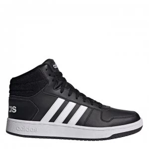 adidas Hoops 2.0 Mid Mens Hi Tops - Black/White