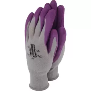 Town and Country Weed Master Bamboo Gloves Grey / Purple M