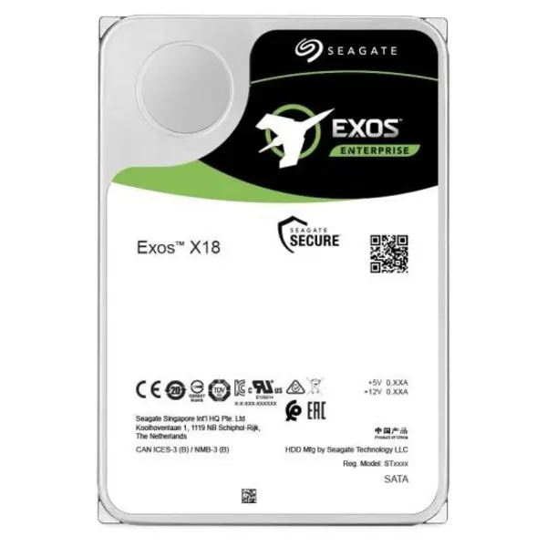 Seagate Seagate Exos X18 3.5" 18 TB SAS ST18000NM005J