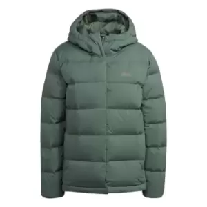 adidas Helionic Hooded Down Jacket Womens - Green