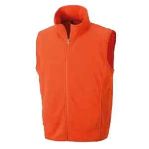 Result Core Mens Micro Fleece Gilet (S) (Orange)