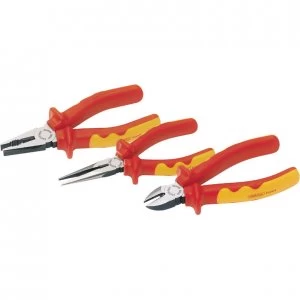 Draper Expert 3 Piece VDE Insulated Plier Set