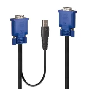 Lindy 32187 KVM cable Black, Blue 3 m