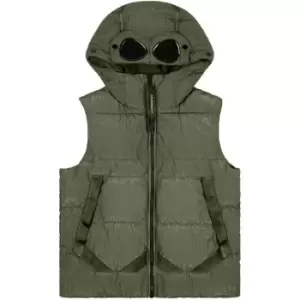 CP COMPANY BoyS Goggle Down Gilet - Green