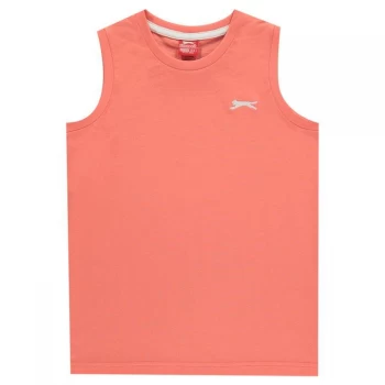 Slazenger Sleeveless T-Shirt Junior Boys - Coral