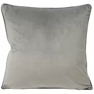 Riva Paoletti Meridian Cushion Cover (55 x 55cm) (Dove/Charcoal)