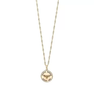 Olivia Burton Lucky Bee Coin Gold Tone Pendant