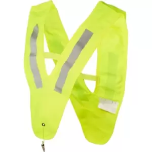 Bullet Childrens/Kids Nikolai V Shaped Safety Vest (One Size) (Neon Yellow)