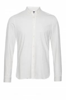 Mens French Connection Jersey Shirt White