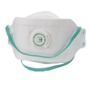 BBrand Premium Valved Mask White