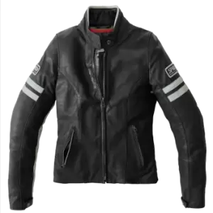 Spidi Vintage Lady Ice Black Motorcycle Jacket 44