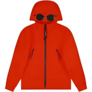 CP COMPANY Junior Boys Softshell Goggle Hooded Jacket - Red