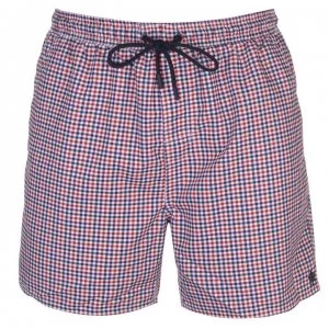 French Connection Gingham Swim Shorts Mens - Gingham Mult