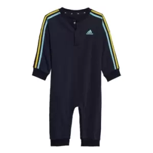 adidas Essentials 3-Stripes French Terry Bodysuit Kids - Legend Ink / Bliss Blue / Impa