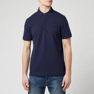 Lacoste Mens Regular Fit Paris Polo Shirt - Navy Blue - 5/L