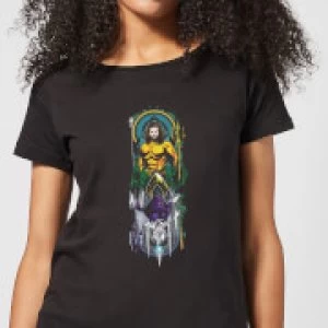 Aquaman and Ocean Master Womens T-Shirt - Black - S