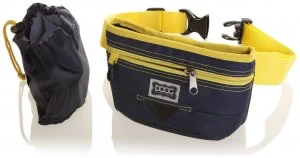 DOOG Large Treat Pouch Navy Yellow