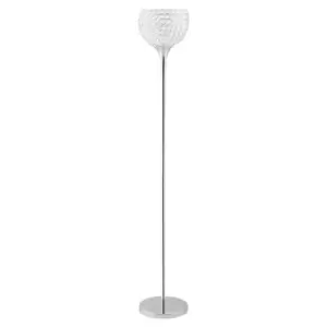 Homcom Modern Floor Lamp With K9 Crystal Lampshade For Living Room Study Silver