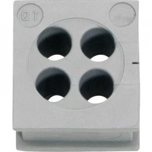 Icotek QT 45 Cable grommet Terminal max. 5mm Elastomer Grey