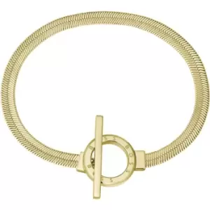 Ladies BOSS Zia Light Yellow Gold IP Chain Bracelet