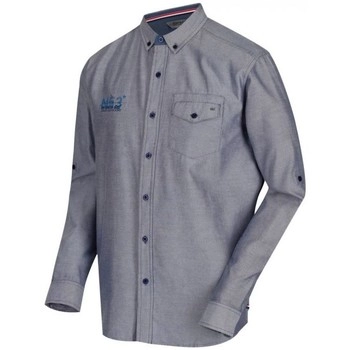 Regatta Benan Long Sleeve Coolweave Oxford Shirt - S - blue