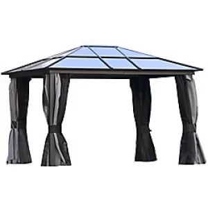 OutSunny Gazebo Grey 2650 x 3000 x 3600 mm