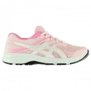 Asics Contend 6 Junior Girls Trainers - Pink/White