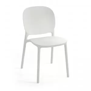 Everly multi-purpose chair with no arms pack of 2 - white EVE100H-WH