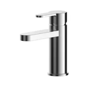 Nuie Arvan Mini Basin Mixer With Push Button Waste - Chrome