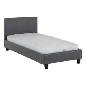 Seconique Prado 3' Bed - Grey Pu