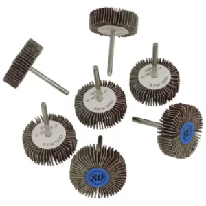 Rotary Tool Flap Wheel Set 7pc 30mm