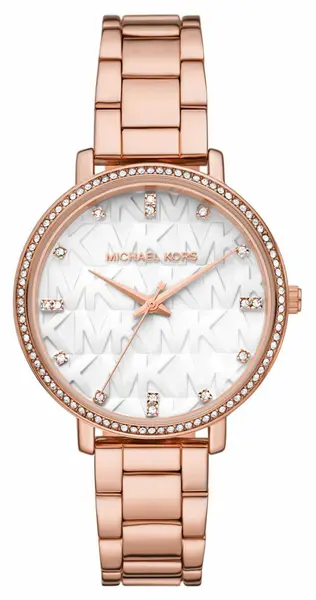 Michael Kors MK4594 Womens Pyper Rose Gold Crystal Set MK Watch