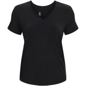 Under Armour Armour V-Neck T-Shirt Womens - Black