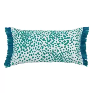 Joules Pheasant Floral Cotton Cushion - Multi