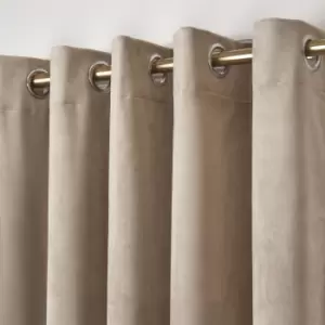 Laurence Llewelyn-Bowen Montrose Linen Blackout Eyelet Curtains Brown