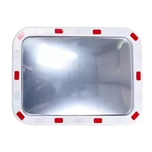 Rectangular Traffic Mirror with Reflective Edges 400 x 600 x 50mm