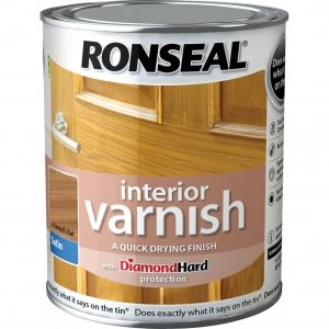 Ronseal Interior Satin Quick Dry Varnish French Oak 250ml