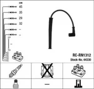 NGK RC-RN1312 Ignition Lead Set NTK 4 Circuit