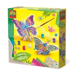 Inspired by Nature Decorate Wooden Butterflies Painting Set