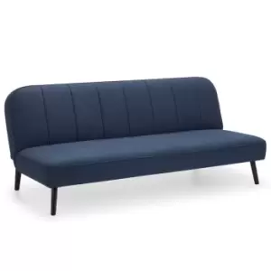 Julian Bowen Miro 2 Seater Curved Back Sofabed Blue