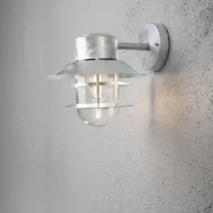 Konstsmide Modena Outdoor Modern Dome Wall Light Galvanized Steel Ip-44, IP44