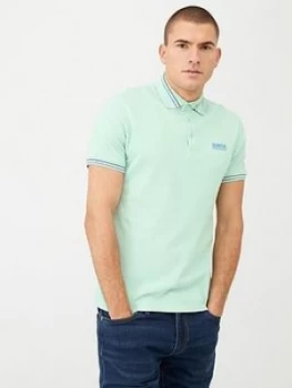 Barbour International Switch Tipped Collar Polo Shirt - Peppermint, Peppermint, Size L, Men