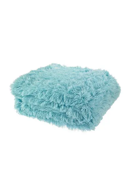 Catherine Lansfield 'Cuddly' Blanket Throw Duck Egg Blue