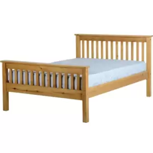 Seconique Monaco Double Bed Frame in Antique Pine