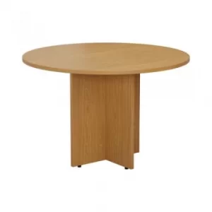 Jemini Round Meeting Table 1200mm Nova Oak TES1100DNO