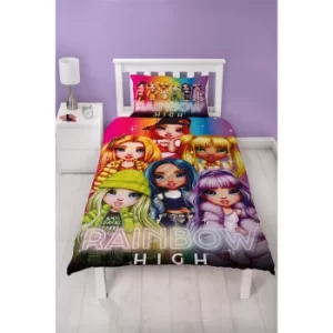 Rainbow High Glow Reversible Duvet Set