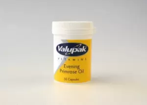 Valupak Evening Primrose Oil 500mg 30 Capsules